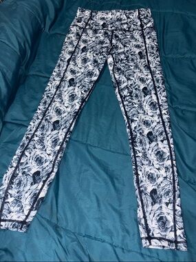 ProMover - Black & White Floral Leggings size Large